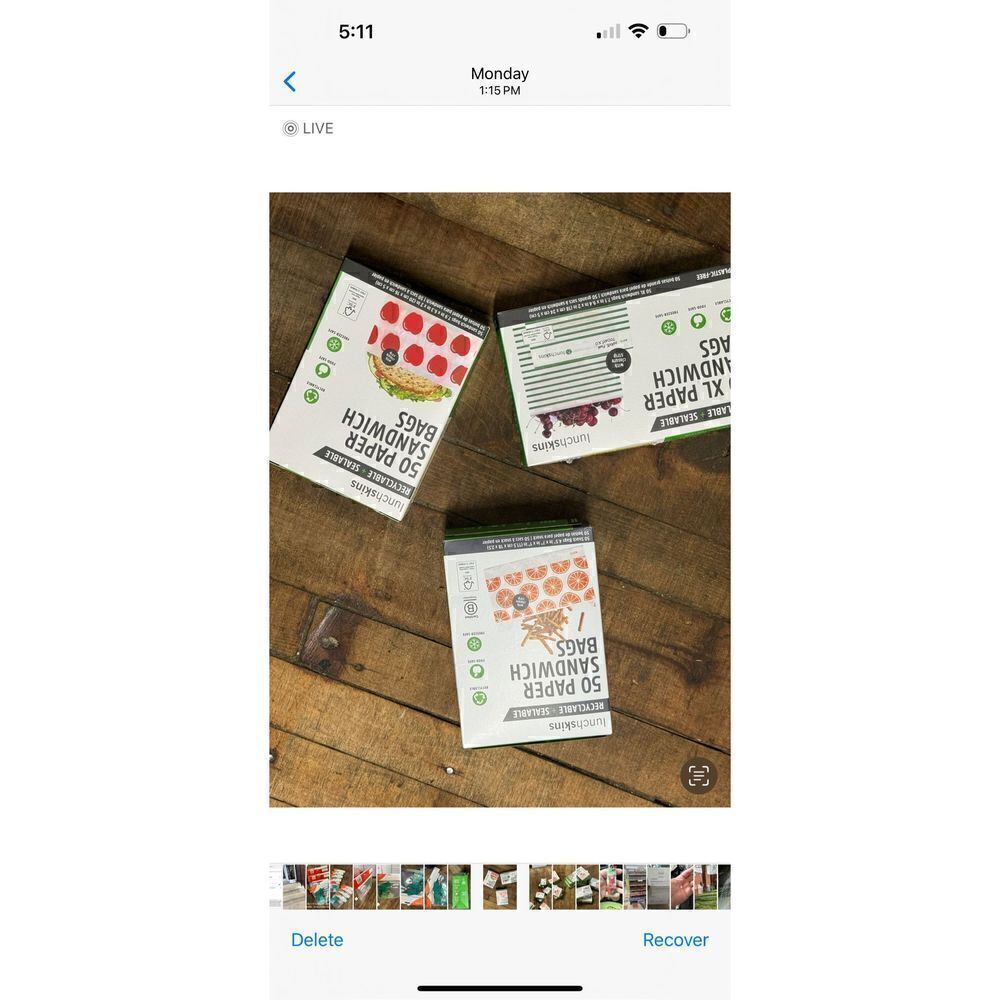 Lunchskins paper sandwich bags lot/bundle 300 bags ttl!! 5 boxes